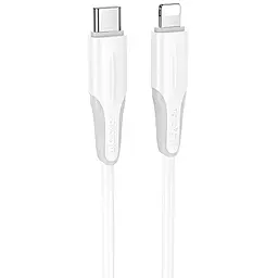 Кабель Borofone BX119 USB Type-C - Lightning 27w 3a 1м PD сable white - фото Кабель Borofone BX119 USB Type-C - Lightning 27w 3a 1м PD сable white