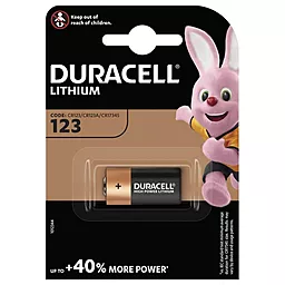 Батарейка Duracell DL123 1шт (5006920) - фото Батарейка Duracell DL123 1шт (5006920)