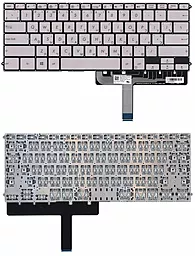 Клавиатура для ноутбука Asus ZenBook 3 Deluxe UX490UA с подсветкой клавиш, Silver