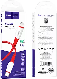 Кабель Hoco X70 Ferry USB Type-C - Lightning 20w 3a 1м PD сable Red - миниатюра 5 Кабель Hoco X70 Ferry USB Type-C - Lightning 20w 3a 1м PD сable Red - миниатюра 5