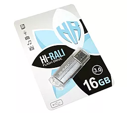 Флешка Hi-Rali Corsair Series 16GB USB 3.0 (HI-16GB3CORSL) Silver - фото Флешка Hi-Rali Corsair Series 16GB USB 3.0 (HI-16GB3CORSL) Silver
