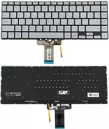 Клавиатура для ноутбука Asus X421 series с подсветкой клавиш без рамки Original Gray