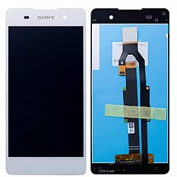 Дисплей Sony Xperia E5 (F3311, F3313) с тачскрином, оригинал, White