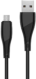 Кабель Walker C345 USB-A - micro USB 12w 2.4a 1м cable Black - фото Кабель Walker C345 USB-A - micro USB 12w 2.4a 1м cable Black