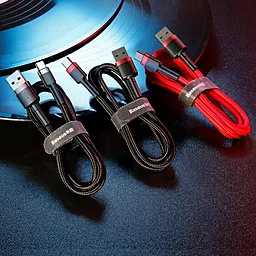 Кабель USB Baseus Cafule 2M USB Type-C Cable Red (CATKLF-C09) - миниатюра 8