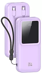 Повербанк Usams US-CD212 20000 mAh 20W PD/QC Purple - фото Повербанк Usams US-CD212 20000 mAh 20W PD/QC Purple