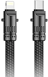 Кабель XO B-Q288A USB Type-C - Lightning 27w 3a 1.2м PD cable Black - фото Кабель XO B-Q288A USB Type-C - Lightning 27w 3a 1.2м PD cable Black