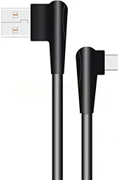 Кабель Sertec ST-057 USB-A - Type-C 12w 2.4a 1м cable Black - фото Кабель Sertec ST-057 USB-A - Type-C 12w 2.4a 1м cable Black