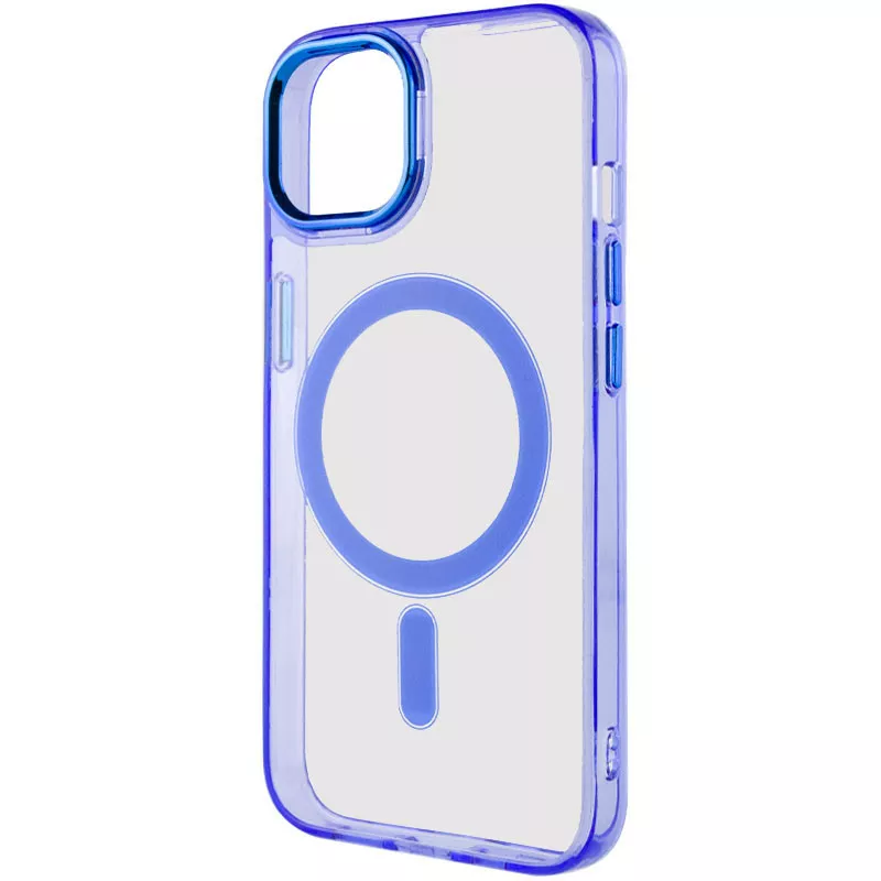 Чехол Epik Iris with MagSafe для Apple iPhone 14 Blue - фото 3