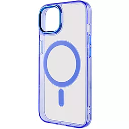 Чехол Epik Iris with MagSafe для Apple iPhone 14 Blue - миниатюра 3 Чехол Epik Iris with MagSafe для Apple iPhone 14 Blue - миниатюра 3