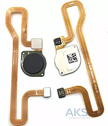 Шлейф Huawei Honor 7A Pro (AUM-L29 / AUM-L41) / Y6 2018 (ATU-L21/ATU-L22) / Y6 Prime 2018 (ATU-L31 / ATU-L42) со сканером отпечатка пальца, Original Black