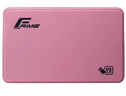 Карман для HDD Frime SATA 2.5" USB 2.0 Plastic Pink (FHE12.25U20)