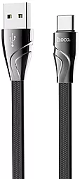 Кабель Hoco U57 Twisting USB-A - Type-C 12w 2.4a 1.2м cable Black - фото Кабель Hoco U57 Twisting USB-A - Type-C 12w 2.4a 1.2м cable Black
