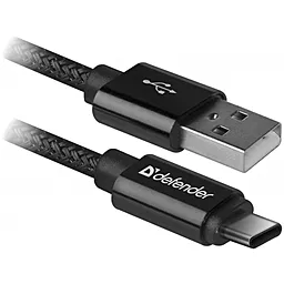 Кабель Defender USB09-03T PRO USB-A - Type-C 10.5w 1м cable Black