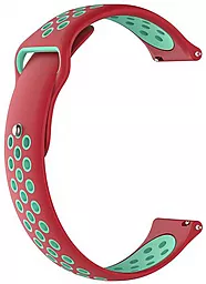 Сменный ремешок для фитнес трекера Amazfit Bip Smartwatch 20мм двуцветный Red/Green (AMZBPSILNIKE-RG) - миниатюра 3