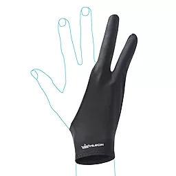 Графічний планшет Huion H610 Pro V2 + рукавичка Black - мініатюра 3