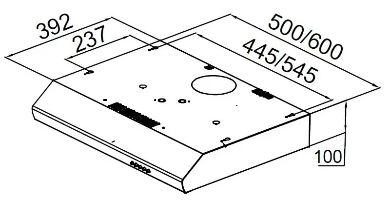 Airvent/hood PYRAMIDA UX 60 BL - фото 4