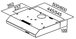Airvent/hood PYRAMIDA UX 60 BL - миниатюра 4 Airvent/hood PYRAMIDA UX 60 BL - миниатюра 4