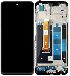 Дисплей Oppo A1 2023 (PHS110) с тачскрином и рамкой, оригинал, Black