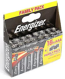 Батарейки Energizer AAA / LR03 Alkaline Power Family Pack 16шт - фото Батарейки Energizer AAA / LR03 Alkaline Power Family Pack 16шт