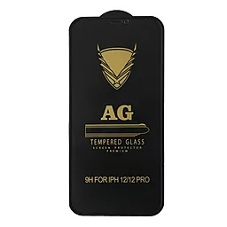 Защитное стекло OG Matte iPhone 12 /12 Pro (без упаковки) Black