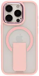 Чехол Viva FlexGuard Magnetic Ring Stand для Apple iPhone 15 Pro Pink - фото Чехол Viva FlexGuard Magnetic Ring Stand для Apple iPhone 15 Pro Pink
