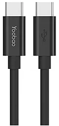 USB Кабель Yoobao YB-CC2 2M USB Type-C - Type-C Cable Black