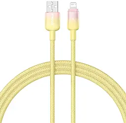 Кабель Baseus Discolor Series USB-A - Lightning 12w 2.4a 2м cable Yellow (P10374900Y11-01) - фото Кабель Baseus Discolor Series USB-A - Lightning 12w 2.4a 2м cable Yellow (P10374900Y11-01)