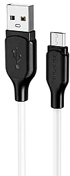 Кабель Borofone BX42 USB-A - micro USB 12w 2.4a 1м cable White - фото Кабель Borofone BX42 USB-A - micro USB 12w 2.4a 1м cable White