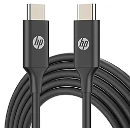Кабель HP USB Type-C - Type-C 60w 3a 1м PD cable Black (HP_DHC-TC107-1M)