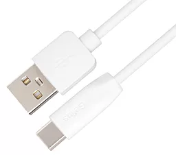 Кабель Gelius GP-UC120 One USB-A - Type-C 12w 2.4a 2м cable White - фото Кабель Gelius GP-UC120 One USB-A - Type-C 12w 2.4a 2м cable White