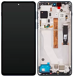 Дисплей Motorola Edge 20 Pro с тачскрином и рамкой, оригинал, Blue - фото Дисплей Motorola Edge 20 Pro с тачскрином и рамкой, оригинал, Blue