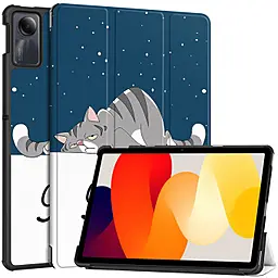 Чехол для планшета BeCover Smart Case для Xiaomi Redmi Pad SE 11" Good Night (709868) - фото Чехол для планшета BeCover Smart Case для Xiaomi Redmi Pad SE 11" Good Night (709868)
