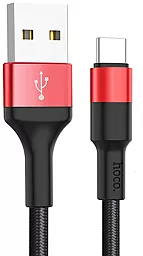 Кабель Hoco X26 Xpress USB-A - Type-C 18w 2a 1м cable Black/Red