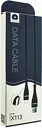 Кабель USB WUW X113 1.2M Lightning Cable Black - миниатюра 4