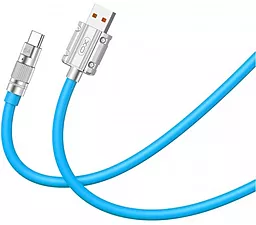 Кабель USB XO NB227 Silicone 30w 6a 1.2m USB Type-C cable blue