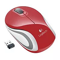 Комп'ютерна мишка Logitech Cordless M187 (910-002732) Red - фото Комп'ютерна мишка Logitech Cordless M187 (910-002732) Red