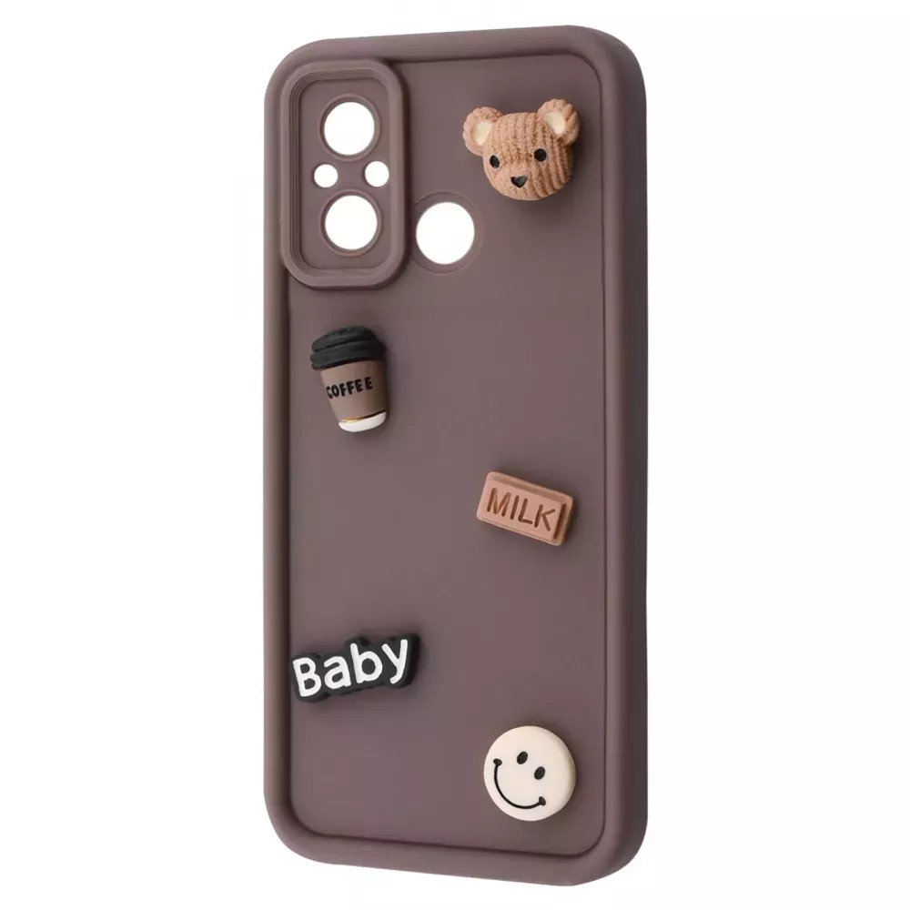 Чехол Pretty Things Case для Xiaomi Redmi 12C brown/bear - фото 1