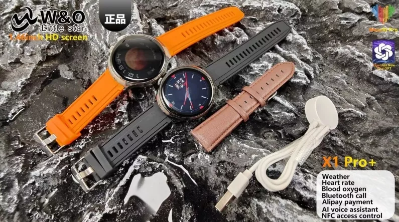 Смарт-годинник W&O X1 Pro Plus Silver - фото 2