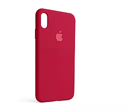 Чехол Silicone Case Full для Apple iPhone XS Max Pomegranate