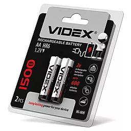 Аккумулятор Videx AA (R6) 1500mAh 2шт