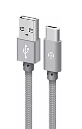 Кабель Intaleo CBGNYT1 USB-A - Type-C 12w 2.4a 1м cable Grey (1283126489136) - фото Кабель Intaleo CBGNYT1 USB-A - Type-C 12w 2.4a 1м cable Grey (1283126489136)