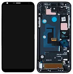 Дисплей LG Q7, Q7 Plus (LM-Q610, LM-Q610.FG, LM-Q610.FGN, LM-Q610.YN, LM-Q725L, LM-Q725K, LM-Q725S) с тачскрином и рамкой, Black