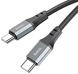 Кабель USB PD Hoco X92 Honest Silicone 60W 3A 3M USB Type-C - Type-C Cable Black - миниатюра 3