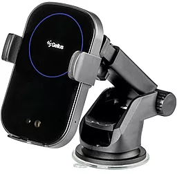 Держатель с автозажимом Gelius Pro Wally 2i Automatic WC-002 15W Black - фото Держатель с автозажимом Gelius Pro Wally 2i Automatic WC-002 15W Black