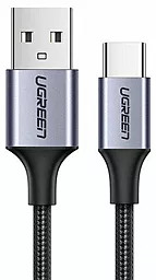 USB Кабель Ugreen US288 Nickel Plating Aluminum Braid 3A 1.5M USB Type-C Cable Black