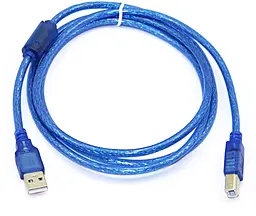 Кабель (шлейф) EasyLife USB 2.0 AM/BM 1.8м синий - фото Кабель (шлейф) EasyLife USB 2.0 AM/BM 1.8м синий