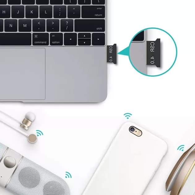 Блютуз-адаптер EasyLife USB BlueTooth LV-B14A V4.0 Black - фото 5