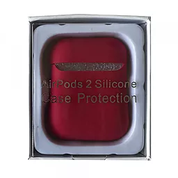 Силиконовый чехол Apple для AirPods 2 protection original Rose Red