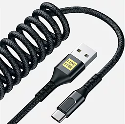 Кабель Luxe Cube Dynamic USB-A - Type-C 12w 2.4a 1.5м cable Black - фото Кабель Luxe Cube Dynamic USB-A - Type-C 12w 2.4a 1.5м cable Black